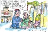 Cartoon: Zugbegleiter (small) by Jan Tomaschoff tagged bahnstreik,zugbegleiter