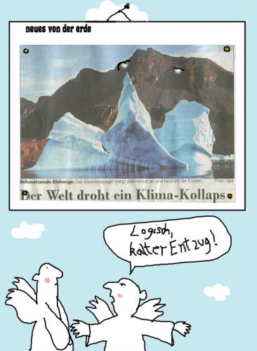 Cartoon: Fachleute unter sich (medium) by nele andresen tagged kollaps,entzug