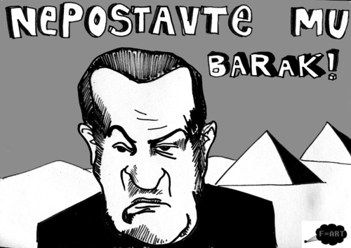 Cartoon: MUBARAK (medium) by FART tagged mubarak