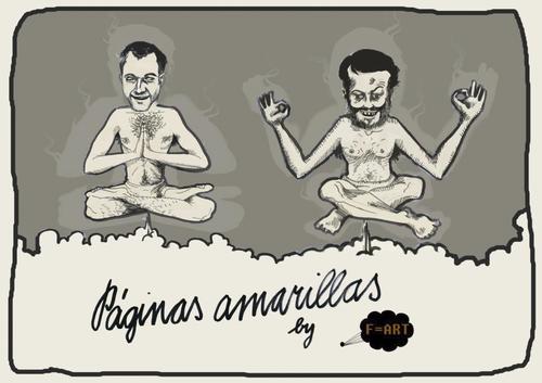 Cartoon: Paginas amarillas (medium) by FART tagged yellow,pages