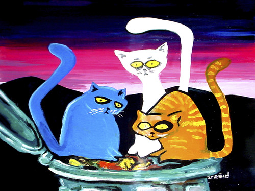 Cartoon: Pussycats (medium) by FART tagged pussycats