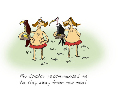 Cartoon: advice (medium) by draganm tagged advice,doctor,birds,health,stone,age