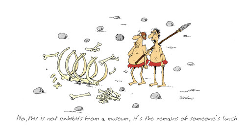 Cartoon: remains (medium) by draganm tagged age,stone