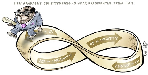 Cartoon: Zimbabwe (medium) by Damien Glez tagged zimbabwe,mugabe,president,constitution