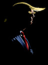Cartoon: Dark Trump (small) by Damien Glez tagged dark,donald,trump,united,states,america