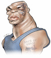 Cartoon: Mike Tyson (small) by Damien Glez tagged mike,tyson,boxer
