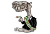 Cartoon: Robert E.T. Mugabe (small) by Damien Glez tagged mugabe,zimbabwe