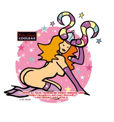 Cartoon: Astro Sample - Astro Muster (medium) by FeliXfromAC tagged steinbock,stockart,eroscop,astro,zodiac,frau,woman,women,frauen,horoscope,horoskop,astrologie,sternzeichen,sexy,girls,print,poster,