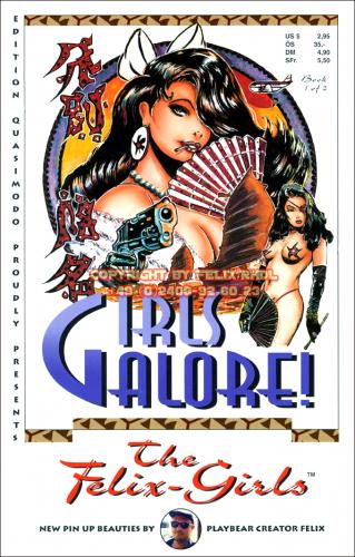 Cartoon: Book Design Girls Galore 1 (medium) by FeliXfromAC tagged coolbear,comix,erotainment,girls,galore,coollbär,felix,alias,reinhard,horst,design,line,the,pin,up,aachen,germany,illustration,illustrator,cover,frau,woman,sexy,erotic,erotik