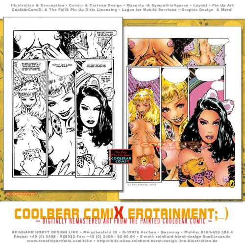 Cartoon: Erotic Comic Art Samples 09 (medium) by FeliXfromAC tagged glamour,coolbear,comix,bad,cartoon,comic,erotic,sexy,poster,cover,felix,alias,aachen,design,line,woman,frau,comics,50th,pin,up