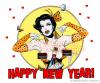 Cartoon: Happy New Year by FeliX (small) by FeliXfromAC tagged frau,woman,stockart,felix,pin,up,girls,poster,tshirt,girl,sexy,collection,1942,hexe,witch,witchcraft,alias,reinhard,horst,neujahr,happy,new,year,jahreswechsel