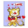 Cartoon: Katzenjammer Love-Lovecrazy Leo (small) by FeliXfromAC tagged leo,love,tiere,tier,animal,lovecrazy,character,design,handy,wallpaper,animal,tier,leopard,gitarre,gesang,comic,comix,cartoon,felix,alias,reinhard,horst,