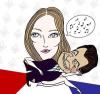 Cartoon: sarkobruni (small) by illustrita tagged love,couple,man,woman,sex,politics,france,frankreich,frau,mann,media,model,affair,