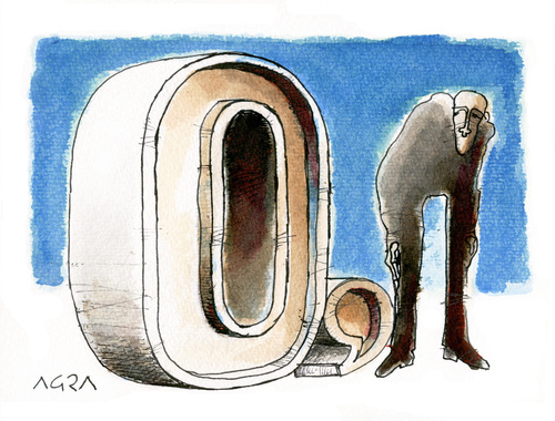 Cartoon: blue monday (medium) by AGRA tagged economics,life,sad