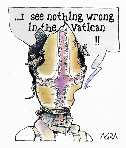 Cartoon: Vatican 2012 (medium) by AGRA tagged church,vatican,pope