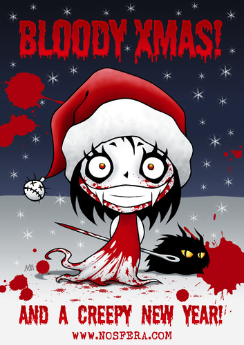 Cartoon: Bloody Xmas (medium) by volkertoons tagged volkertoons,nosfera,vampir,vampire,vicious,vampiress,böse,vampöse,bad,evil,süß,sweet,cute,nadel,needle,mädchen,girl,winter,schnee,snow,blut,blood,snowblood,nacht,night,goth,gothic,weihnachten,christmas,xmas,silvester,sylvester,neujahr,neues,jahr,new,year,anniversary,tier,animal,creep,creepy,horror,humor,lustig,fun,funny