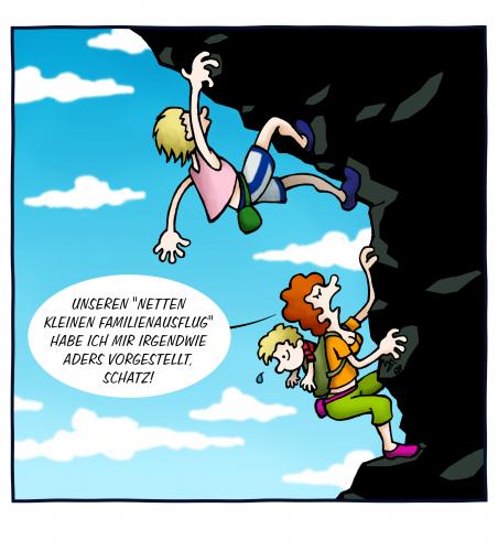 Cartoon: Familienausflug (medium) by volkertoons tagged cartoon,volkertoons,humor,freizeit,freeclimbing,freiklettern,klettern,climbing,berg,mountain,familie,family,familienausflug,ausflug,familie,mann,frau,ehepaar,ehe,freizeit,ausflug,unternehmungen,wandern,klettern,freeclimbing,freiklettern,berg,familienausflug,abenteuer