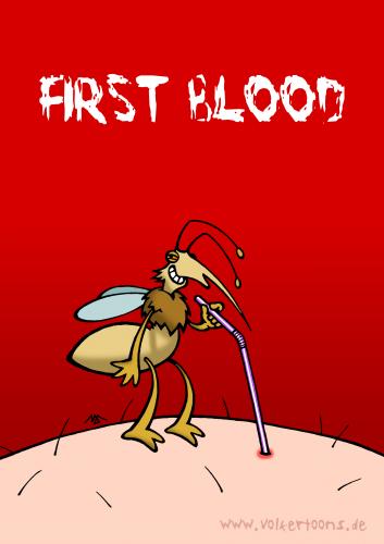 Cartoon: First Blood - Die Karte! (medium) by volkertoons tagged volkertoons,cartoon,humor,lustig,mücke,midge,moskito,mosquito,blut,blood,blutsauger,sucker,strohhalm,rot,red,rambo,movie,film,kino,blockbuster,stallone,cartoon,cartoons,blut,mücke,insekten,insekt,stechmücke,bremse,moskito,blutsauger,strohhalm,rambo,saugen,sauger,trinken,drink,getränk,durst,nahrung,ernährung,haut,mensch,menschen,postkarte,illustration