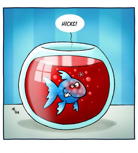 Cartoon: Weinfisch (medium) by volkertoons tagged cartoon,volkertoons,wein,wine,fisch,fish,aquarium,tiere,animals,natur,nature,alkohol,alcohol,fisch,tier,aquarium,wein,alkohol,betrunken,wasser,besoffen,natur,weinkoster,trinken,getränk