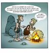 Cartoon: Feuer (small) by volkertoons tagged feuer,steinzeit,urheberrecht,cartoon,volkertoons