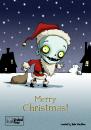 Cartoon: Merry Christmas (small) by volkertoons tagged volkertoons,cartoon,volker,dornemann,greeting,card,grußkarte,karte,spooky,christmas,xmas,weihnachten,advent,zombie,gothic,undead,fred,horror,creepy,creeps