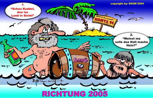 Cartoon: Hartz IV (medium) by cartoonist_egon tagged satire,humor,soziales