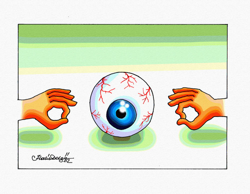 Cartoon: See or not to See (medium) by halisdokgoz tagged see,or,not,to