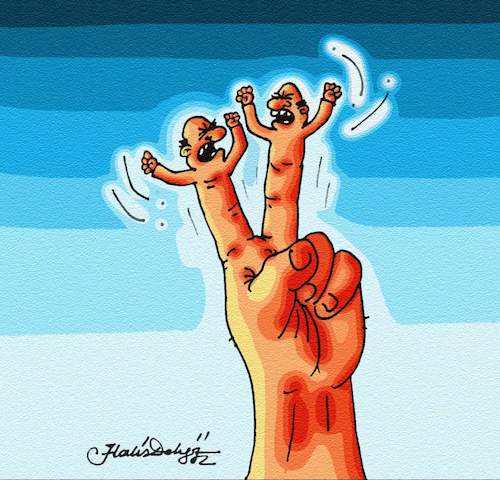 Cartoon: Victory (medium) by halisdokgoz tagged victory,dokgoz