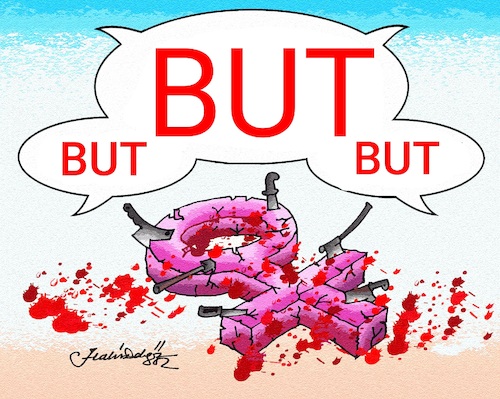 Cartoon: Violence Against Woman NOT BUT (medium) by halisdokgoz tagged violence,against,woman,not,but