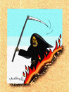 Cartoon: Angel of Death (small) by halisdokgoz tagged angel,of,death