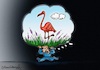 Cartoon: Hundreds of baby flamingos died (small) by halisdokgoz tagged hundreds,of,baby,flamingos,died,in,salt,lake