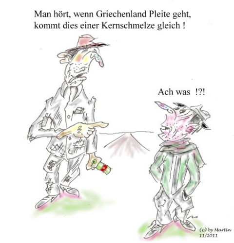 Cartoon: Kernschmelze (medium) by quadenulle tagged cartoon