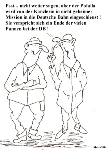 Cartoon: Pofalla (medium) by quadenulle tagged politik,pofalla,merkel,bundeskanzlerin,deutsche,bundesbahn,korruption,wirtschaft,arbeit,vorstand