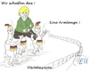 Cartoon: Flüchtlingskrise (small) by quadenulle tagged merkel,flüchtlinge,krise,europa,eu,politik