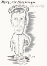 Cartoon: Merz - der Heilsbringer (small) by quadenulle tagged merkel,cdu,vorsitzender,rücktritt,merz,politik