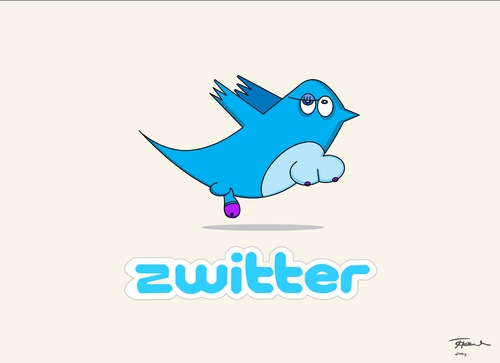 Cartoon: Zwitter (medium) by Tricomix tagged zwitter,twitter,soziales,netzwerk,online,tagebuch