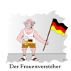 Cartoon: Der Frauenversteher (small) by Tricomix tagged frauenfussball wm birgit prinz sommermaerchen fan fussball soccer women silvia neid