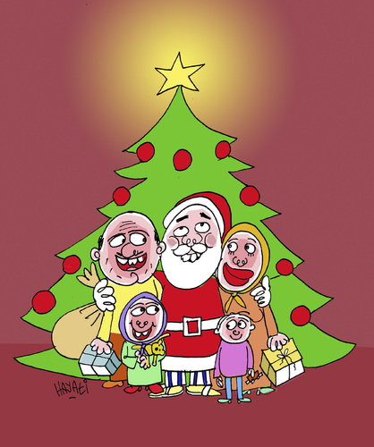 Cartoon: Frohes Fest ! (medium) by Hayati tagged weihnachten,kestmis,xmas,noel,navidad,baba,hayati,boyacioglu,berlin,2012,weihnachten,kestmis,xmas,noel,navidad,baba,hayati,boyacioglu,berlin,2012