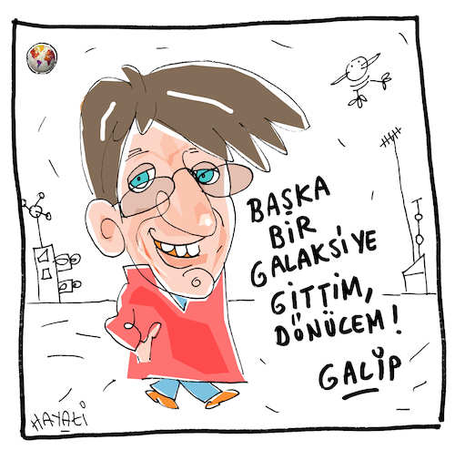 Cartoon: Galip Tekin (medium) by Hayati tagged galip,tekin,zeichner,grafiker,sciencefiction,comics,horror,girgir,portrait,hayati,boyacioglu,berlin,galip,tekin,zeichner,grafiker,sciencefiction,comics,horror,girgir,portrait,hayati,boyacioglu,berlin