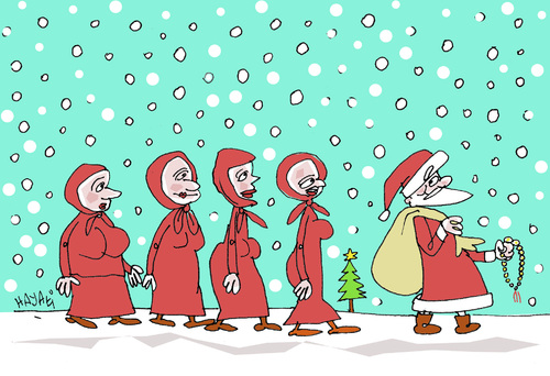 Cartoon: Happy Noel ! (medium) by Hayati tagged nikolaus,papa,noel,baba,2013,neues,jahr,yeni,yil,hayati,boyacioglu,berlin,nikolaus,papa,noel,baba,2013,neues,jahr,yeni,yil,hayati,boyacioglu,berlin