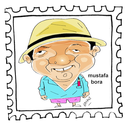 Cartoon: Mustafa Bora (medium) by Hayati tagged mustafa,bora,karikaturist,cartoonist,portraitzeichner,portreci,bodrum,turkey,turkiye,cartoon,hayati,boyacioglu,mustafa,bora,karikaturist,cartoonist,portraitzeichner,portreci,bodrum,turkey,turkiye,cartoon,hayati,boyacioglu
