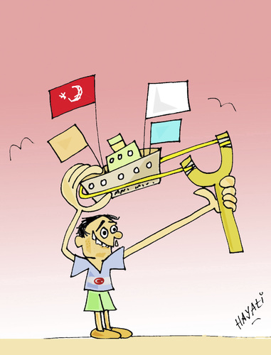 Cartoon: SOLUTION (medium) by Hayati tagged israel,türkei,kinder,krieg,palastina,filistin,mavi,marmara,politik,play,children,schiff,krise,war,hayati,boyacioglu