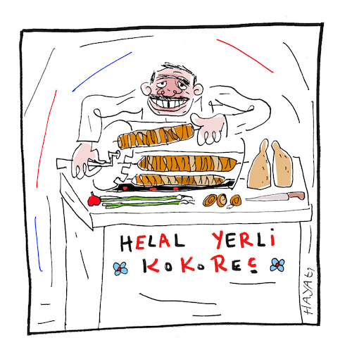 Cartoon: Veraltete Berufe (medium) by Hayati tagged kokorec,currywurst,wurst,darmohnewurst,veraltete,jobs,verkaeufer,cartoon,karikatur,hayati,boyacioglu,kokorec,currywurst,wurst,darmohnewurst,veraltete,jobs,verkaeufer,cartoon,karikatur,hayati,boyacioglu