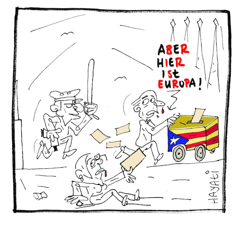 Cartoon: Was ist los in Spanien? (medium) by Hayati tagged katalonya,katalonien,katalan,katalanlar,ispanya,spanien,espanol,cartoon,wahlen,election,secimler,hayati,boyacioglu,katalonya,katalonien,katalan,katalanlar,ispanya,spanien,espanol,cartoon,wahlen,election,secimler,hayati,boyacioglu