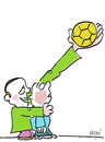 Cartoon: Ablenkung (small) by Hayati tagged fussball ball sport manipulation fussballmanipulation medien hayati boyacioglu berlin
