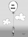 Cartoon: No war ! (small) by Hayati tagged no war nein zum krieg world political satire hayati boyacioglu