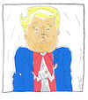 Cartoon: Portrait (small) by Hayati tagged portrait,charlottesville,donald,trump,ku,klux,klan,separatismus,rassismus,irkcilik,cartoon,karikatur,hayati,boyacioglu