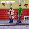 Cartoon: Blind in die Zukunft (small) by sier-edi tagged blind,zukunft,schwarz,rosig