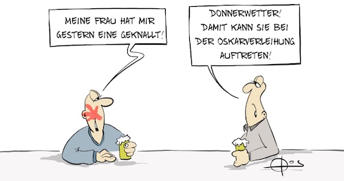 Cartoon: 20220328-Ohrfeige (medium) by Marcus Gottfried tagged will,smith,ohrfeige,oskarverleihung,usa,oskar,will,smith,ohrfeige,oskarverleihung,usa,oskar