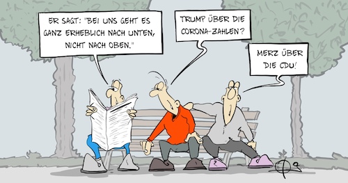 Cartoon: 271020MerzCDU (medium) by Marcus Gottfried tagged cdu,corona,parteitag,parteivorsitz,friedrich,merz,kanzler,kandidat,laschet,trump,zahlen,covid,infektionszahl,cdu,corona,parteitag,parteivorsitz,friedrich,merz,kanzler,kandidat,laschet,trump,zahlen,covid,infektionszahl